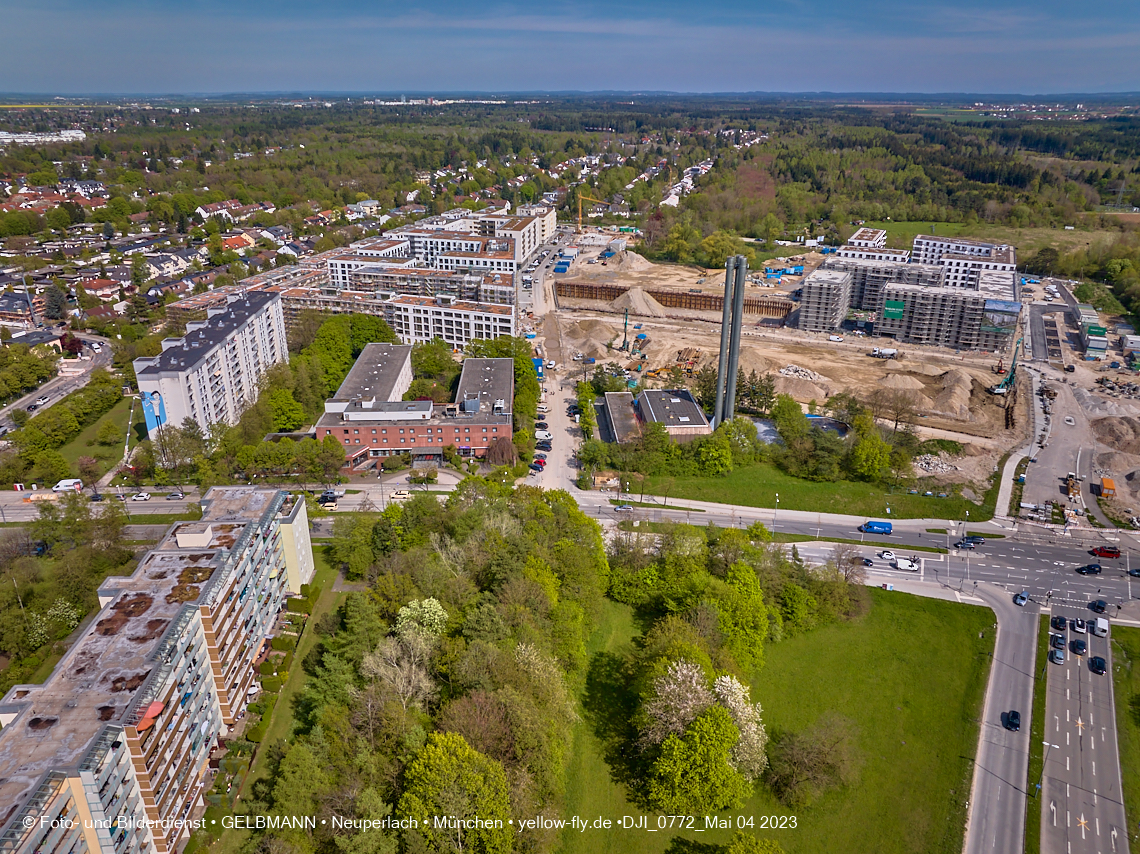 04.05.2023 - Luftbilder vom Alexisqaurtier und Pandion Verde in Neuperlach 04.05.2023 - Luftbilder vom Alexisqaurtier und Pandion Verde in Neuperlach